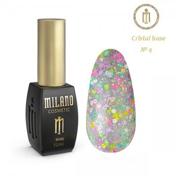 Кольорова база кристал Milano 10ml CRISTAL BASE №04